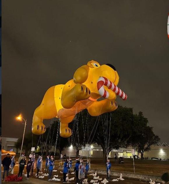 Dog with Candy Cane (45 ft)